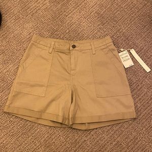 Caslon Rolled Cuff Twill Shorts NWT